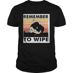 Cat Remember To Wipe  Retro Shirt